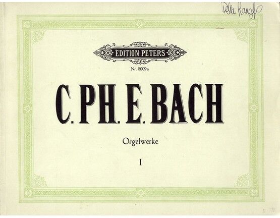 233 | C. Ph. E. Bach - Orgelwerke I - Edition Peters - Nr 8009a