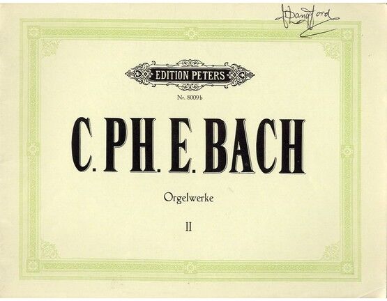 233 | C. Ph. E. Bach - Orgelwerke II - Edition Peters Nr 8009b