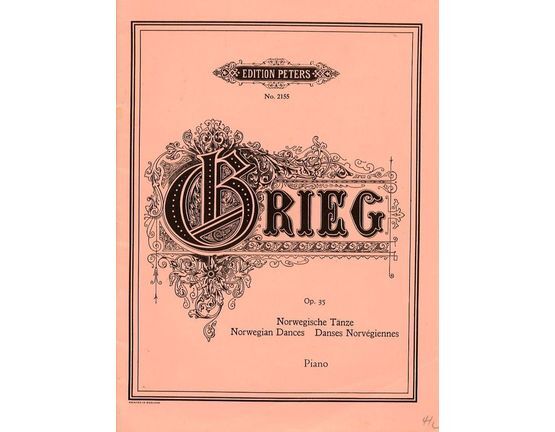 233 | Norwegian Dances - Piano Solo - Op. 35 - Edition Peters No. 2155
