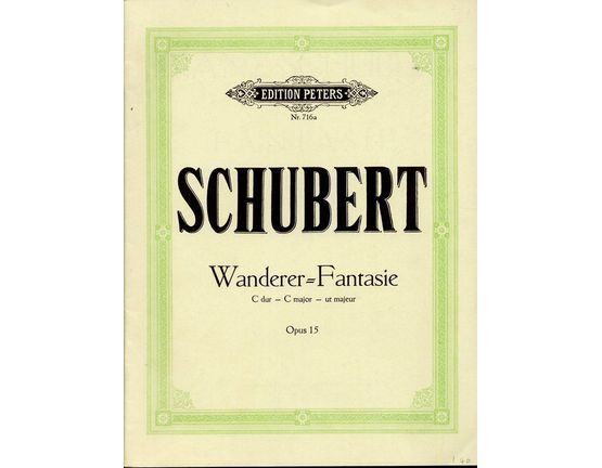 233 | Schubert -  Wanderer Phantasie - OP. 15 . Edition Peters No. 716a