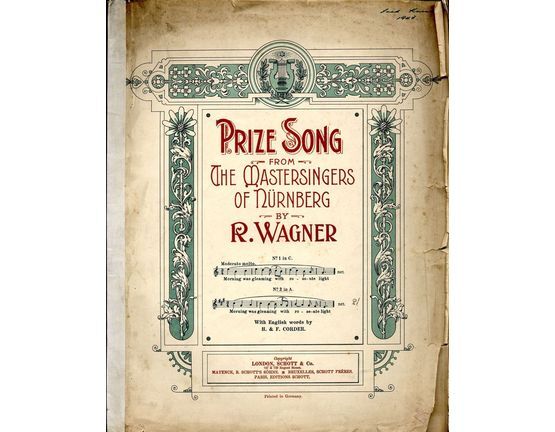 2575 | Walther's Prize Song from "The Mastersingers of Nuremberg" - Key of A major