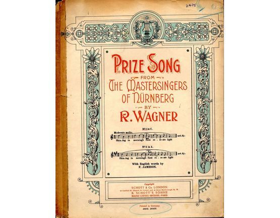 2575 | Walther's Prize Song from "The Mastersingers of Nuremberg" - Key of C major
