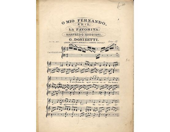 2590 | O Mio Fernando - Aria - Nell Opera - La Favourita