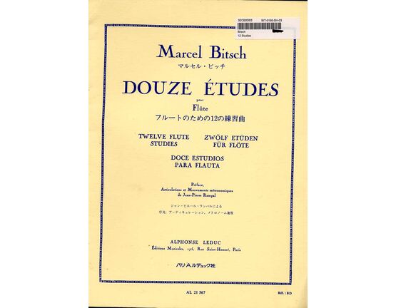 2738 | Bitsch - 12 Studies for Flute Solo