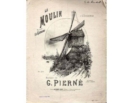 2738 | Le Moulin - Song for Piano and Piano - No. 2 for Tenor or Soprano - French Edition