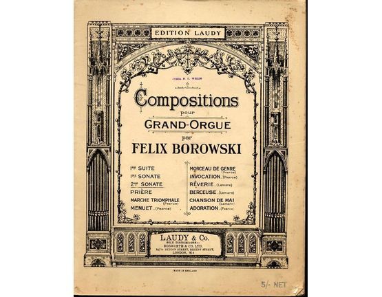 2742 | Borowski - 2me Sonate - Pour Orgue - Edition Laudy