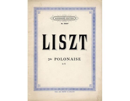 2767 | 2de Polonaise in E - Augeners Edition No. 8223b