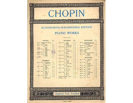 2767 | F. Chopin 9me Valse - Op. 69, No. 1 in A flat - Klindworth-Scharwenka Edition