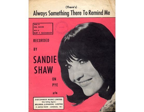 2839 | (There's) Always Something There To Remind Me - Sandie Shaw