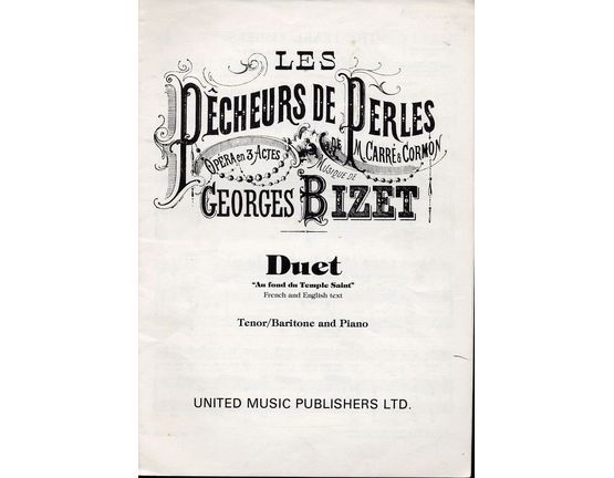 293 | Au fond du Temple Saint - Duet - French and English text - For Tenor/Baritone and Piano