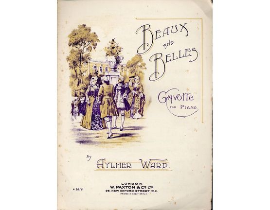 3108 | Beaux and Belles - Gavotte for Piano - Paxton edition No. 1616