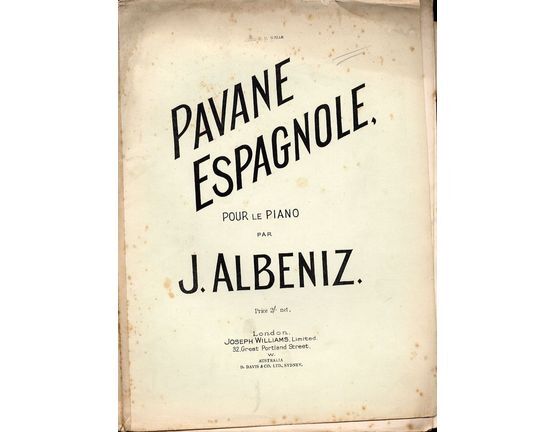 311 | Pavane Espagnole - Pour le Piano - Op. 92, No. 8