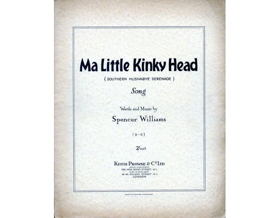 312 | Ma Little Kinky Head (Southern Hushabye Serenade) - Song