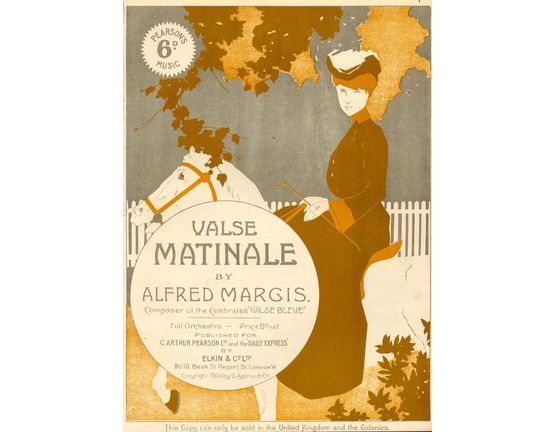 3122 | Valse Matinale - For Piano Solo - Op. 45 - Pearsons 6d music series