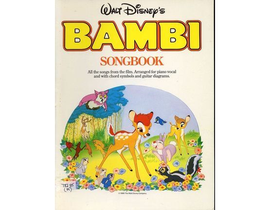 3206 | Bambi Songbook - All the songs from the film arranged for Piano and Vocal with chord symbols and Guitar chord symbols - With pictures from the film
