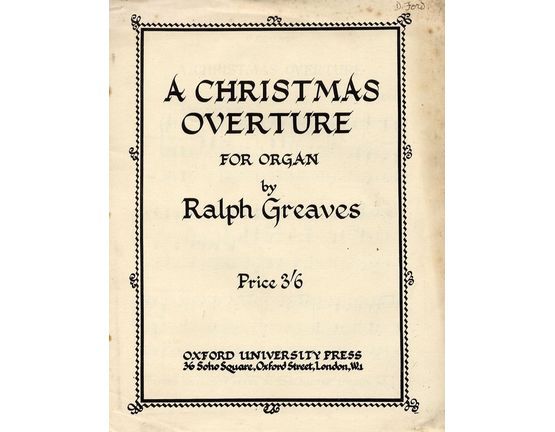 3362 | A Christmas Overture - For Organ
