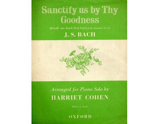 3362 | Sanctify Us By Thy Goodness - Piano solo