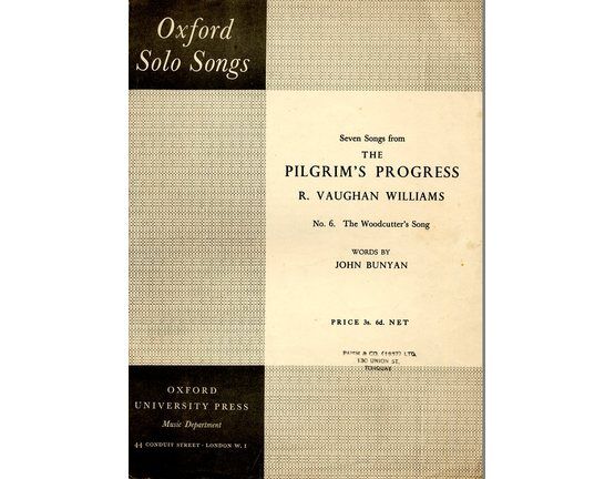 3362 | Vaughan Williams - The Woodcutter's Song - Song No. 6 from 'Seven Songs from the Pilgrim's Progress' - With Piano accompaniment