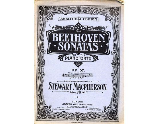 3393 | Sonata in F minor - Op. 57 - Analytical Edition - Beethoven Pianoforte Sonatas Series No. 23