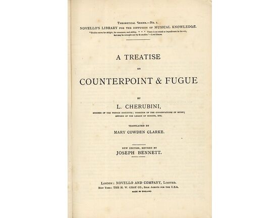 3450 | A Treatise on Counterpoint and Fugue - New Edition revised by Joseph Bennett
