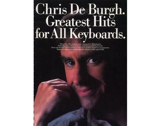 3592 | Chris De Burgh - Greatest Hits for All Keyboards - Piano Solo