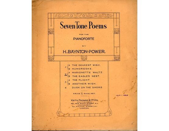 3622 | A Marionette Waltz and The Eagles Nest - Vol. No. 2 From Seven Tone Poems for Pianoforte Series