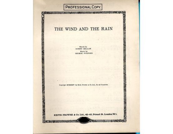 3622 | The Wind and the Rain - Song
