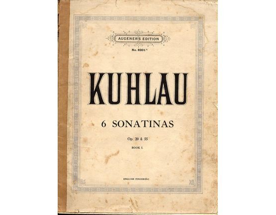 3628 | Kuhlau - 6 Sonatinas - Op. 20 & 55 - Augener's Edition No. 8201a - Book I