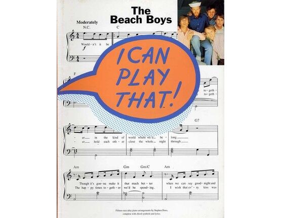 3737 | I Can Play That! -  The Beach Boys - 15 easy to play songs complete with chord symbols