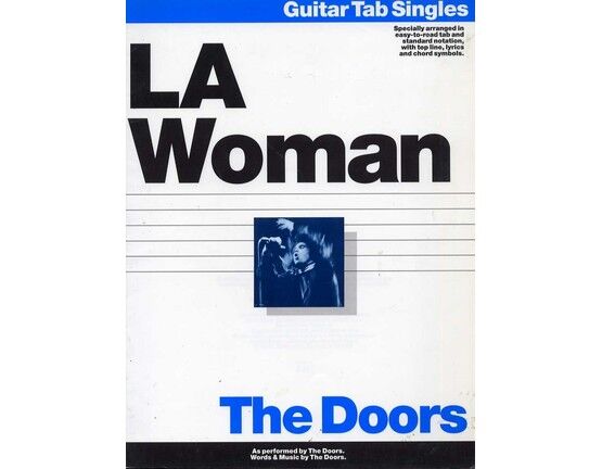 3737 | LA Woman - The Doors - Album - Guitar Tab Singles Specially Arranged in Easy to Read Tab and Standard Notation, with Top Line, Lyrics and Chord Symbol