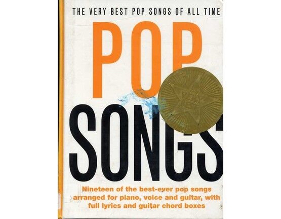 3737 | The Very Best Pop Songs of All Time - Nineteen of the best ever pop songs arranged for piano, voice and guitar, with full lyrics and guitar chord boxe