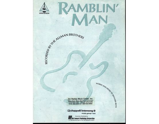 3782 | Ramblin' Man - Recorded by The Allman Brothers - Piano - Vocal - Guitar