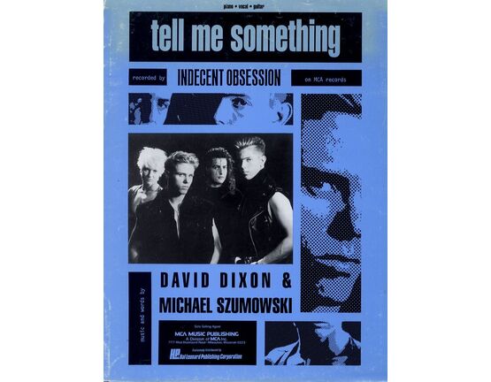 3782 | Tell me Something - Featuring Indecent Obsession - Piano - Vocal - Guitar