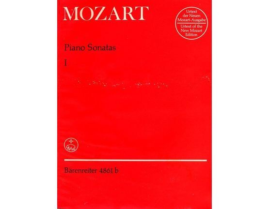 3793 | Mozart Piano Sonatas - Volume 1- Urtext of the New Mozart Edition - Barenreiter Edition No. 4861b