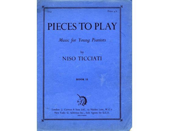 3799 | Pieces to Play - Music for Young Pianists - Book 11 - 11 Pieces