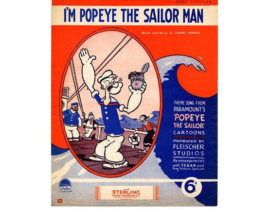 3810 | Im Popeye the Sailor Man, Theme song from the Popeye The Sailor cartoons