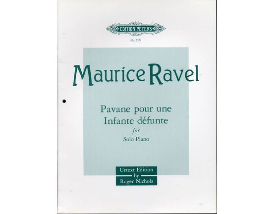 385 | Pavane pour une infante defunte, for the piano - Urtext Edition Peters No. 7371