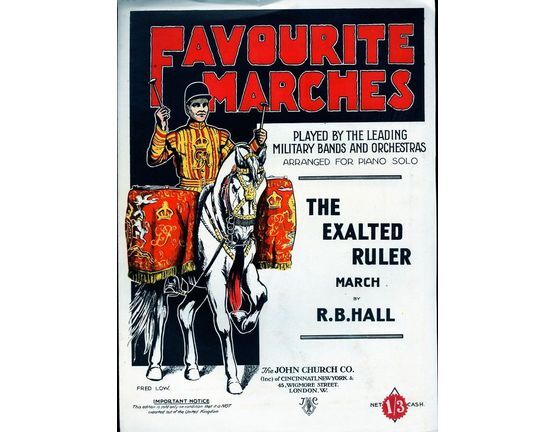 392 | The Exalted Ruler. Popular Marches played by the Leading Military Bands and Orchestras