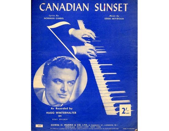 3933 | Canadian Sunset - Featuring  Hugo Winterhalter