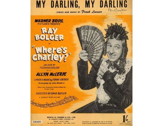 3933 | My Darling, My Darling, featuring Ray Bolger in "Where's Charley?"