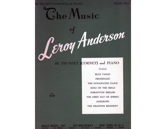 3955 | The Music of Leroy Anderson - Book One - For Bb Trumpet (Cornet) and Piano