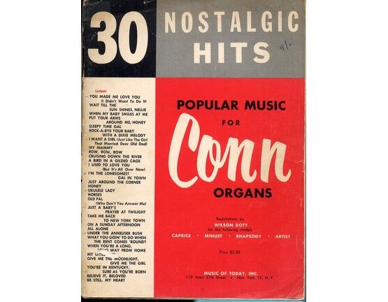 4 | 30 Nostalgic Hits for conn organs