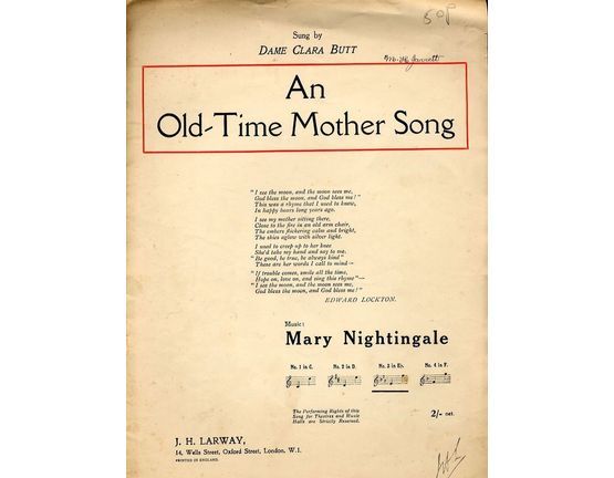 4 | An Old Time Mother Song