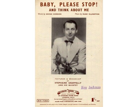4 | Baby, Please Stop: Stephane Grappelly