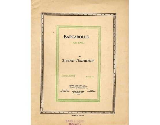 4 | Barcarolle for piano