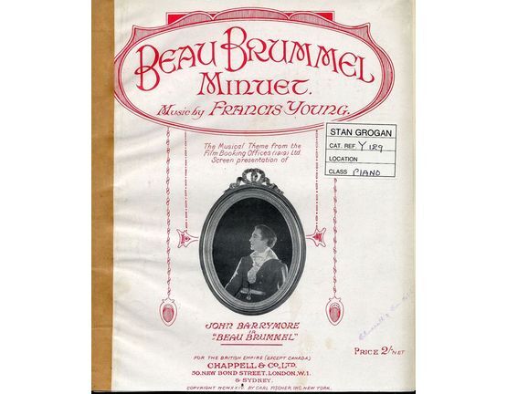 4 | Beau Brummel. Minuet. Piano Solo. Featuring John Barrymore in Beau Brummel