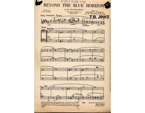 4 | Beyond The Blue Horizon - Dance Band Arrangement