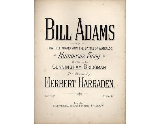 4 | Bill Adams. Humorous Song