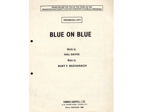 4 | Blue on Blue - Song as performed by Bobby Vinton