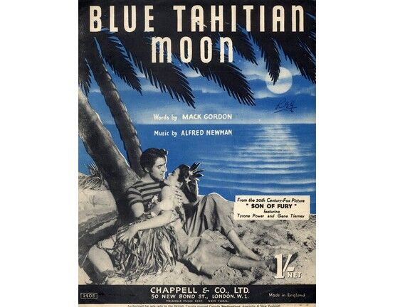 4 | Blue Tahitian Moon from -  "Son of Fury" - Tyrone Power and Gene Tierney